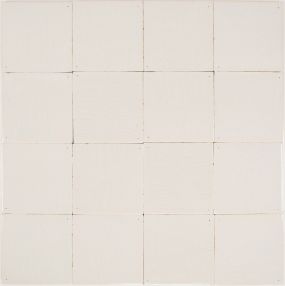 Plain white Delft tiles handmade reproductions - Single shade 17D